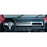 Rugged Ridge 87-95 Jeep Wrangler YJ Stainless Steel Dash Overlay Kit - 11144.01