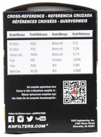 K&N Oil Filter OIL FILTER; AUTOMOTIVE - HP-2002
