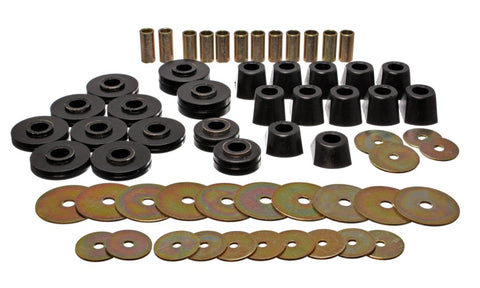 Energy Suspension 67-95 K5 Blazer/67-70 Denali XL/Suburban/Yukon XL 4WD Black Body (Cab) Mount Set - 3.4110G