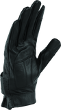 River Road Tucson Leather Perforated Gloves Black - Small - 094472