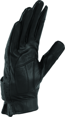 River Road Tucson Leather Perforated Gloves Black - Small - 094472