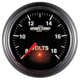 Autometer Sport-Comp II 2-1/16in Digital Voltmeter Gauge - 18V - 3683