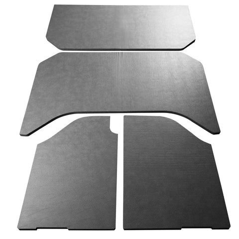 DEI 07-10 Jeep Wrangler JK 4-Door Boom Mat Headliner - 4 Piece - Gray Leather Look - 50157