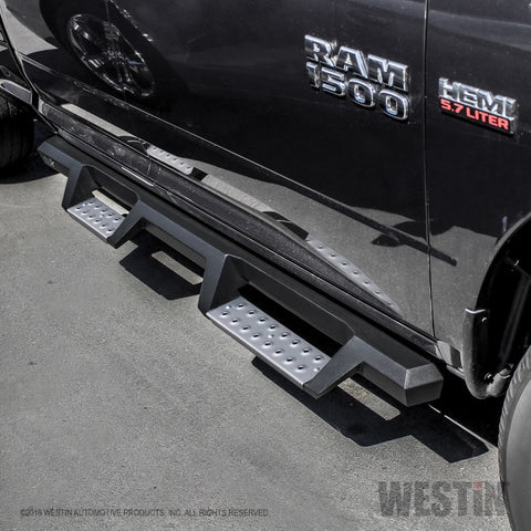Westin 09-18 RAM 1500 Quad Cab HDX Stainless Drop Nerf Step Bars - Tex. Blk - 56-135552