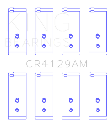 King Toyota 18R/21R (Size +.25) Connecting Rod Bearing Set - CR4129AM0.25