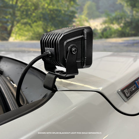 Go Rhino 22-23 Toyota Sequoia / 23-24 Toyota Tundra XE Hood Hinge Cube Light Mount - 732365T