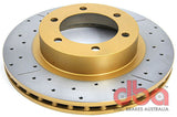 DBA 05-20 Toyota Tacoma (w/6 Lug Wheel & 4 Piston Clpr) Front Drilled & Slotted Street Series Rotor - 2716X