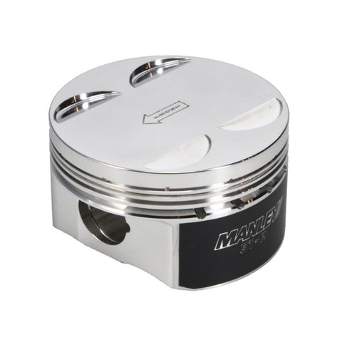 Manley Nissan GTR VR38DETT 98mm Bore 88.4mm Stroke -2cc Dish Turbo Tuff Piston Set w/ Rings - 641000CE-6