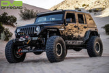 DV8 Offroad 07-18 Jeep Wrangler JK 2 Piece Fast Back Hard Top 4 Door - Black (DS Only) - HT07FB42