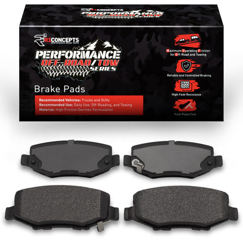 R1 07-18 Jeep Wrangler Rear Off-Road/Tow Brake Pads - 2400-1274-00