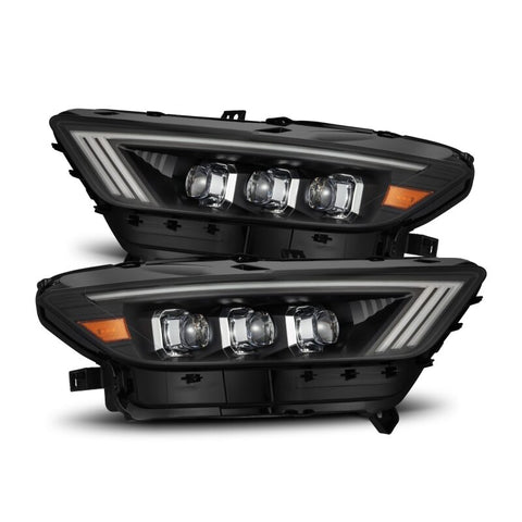 AlphaRex 15-17 Ford Mustang NOVA Series LED Projector Headlights Blk - 880144