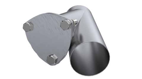 QTP 3.5in Weld-On QTEC Exhaust Cutout Y-Pipe - 10350
