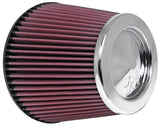 K&N Universal Chrome Filter 6in Flange ID x 7.5in Base OD x 5in Top OD x 6in H - RC-4381