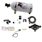 Nitrous Express Dry Single Entry Billet Crossbar Plate System 100-500hp (4150 Flange) w/10lb Bottle - 66142-10