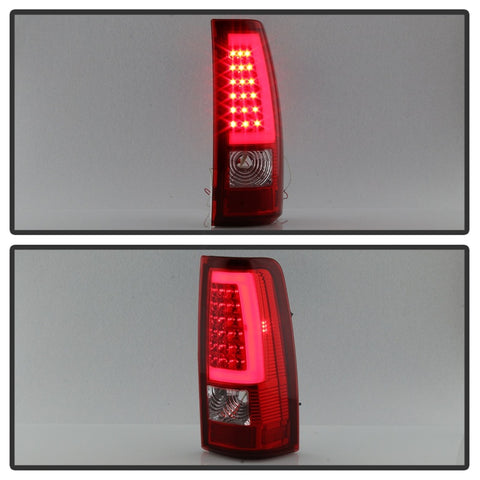 xTune Chevy Silverado 1500/2500/3500 99-02 / Version 3 Tail Lights Red Clear ALT-ON-CS99V3-LBLED-RC - 9038792