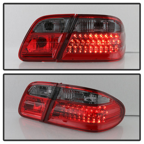xTune Mercedes Benz W210 E-Class 96-02 LED Tail Lights Red Smoke ALT-CL-MBW210-LED-RSM - 5020659