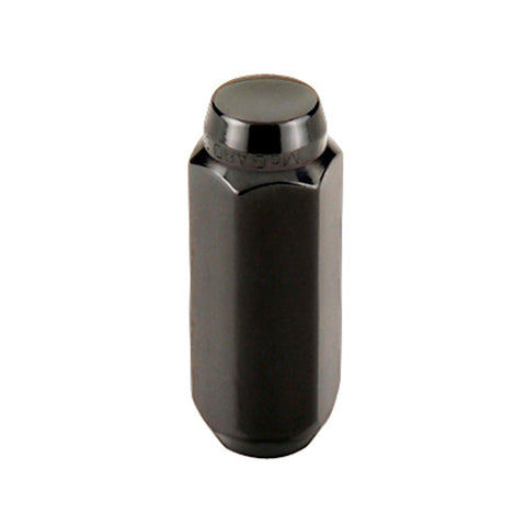 McGard Hex Lug Nut (Cone Seat) M14X2.0 / 13/16 Hex / 2.25in. Length (4-Pack) - Black - 64025
