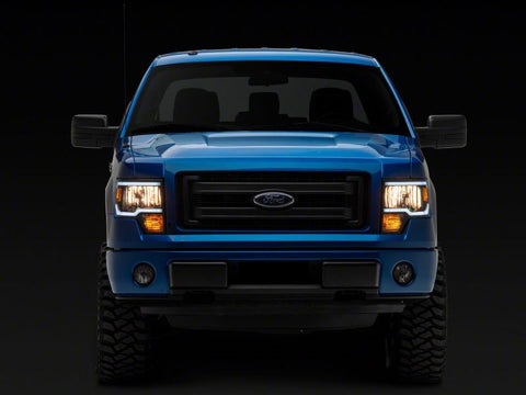Raxiom 09-14 Ford F-150 Axial Series Headlight w/ SEQL LED Bar- Blk Housing (Clear Lens) - T566368