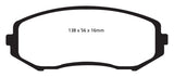 EBC 08+ Suzuki Grand Vitara 2.4 Greenstuff Front Brake Pads - DP61818