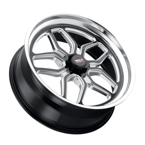 Weld S107 22X10.5 Laguna 5X127 ET13 BS6.25 Gloss Black MIL Dia 78.1 - S10720573625