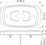 Hella L/Bar Mini 16In Led (Mv Fxd Amber) - 014565111