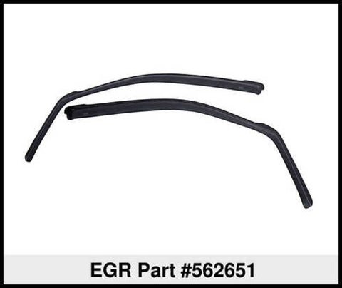 EGR 09+ Dodge Ram Pickup Regular Cab In-Channel Window Visors - Set of 2 (562651) - 562651