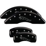 MGP 4 Caliper Covers Engraved Front & Rear Acura Black finish silver ch - 39018SACUBK