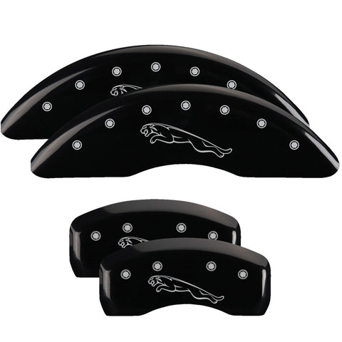 MGP 4 Caliper Covers Engraved Front & Rear Acura Black finish silver ch - 39018SACUBK
