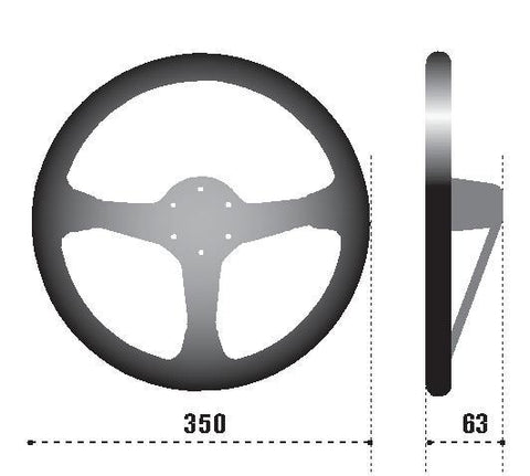 Sparco Steering Wheel L575 Monza Leather - 015L750PL