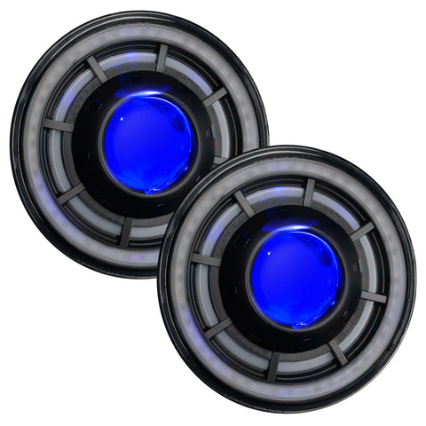 ORACLE Lighting 0718 Jeep Wrangler JK Oculus 7in ColorSHIFT Bi-LED Projector Headlights - 5876-330