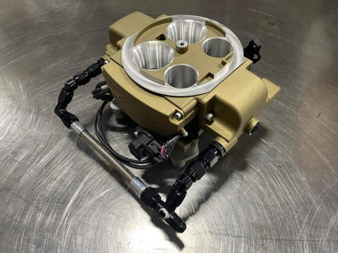 Fragola 6AN Holly Sniper Q-Jet EFI Feed Line Kit - Stainless Hose - 920036-BL