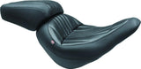 Mustang 00-15 Harley Softail Standard Rear Tire Wide Tripper Passenger Seat - Black - 76811