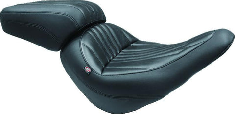 Mustang 00-15 Harley Softail Standard Rear Tire Wide Tripper Passenger Seat - Black - 76811