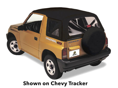 Bestop 99-04 Chevy/GMC Tracker Replace A-Top (Black Crush Clear Windows No Door Skins Included) - 51366-01