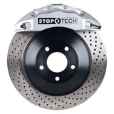 StopTech 08-13 Toyota Land Cruiser Front BBK w/ Silver ST-65 Calipers Drilled 380x35mm Rotor - 82.874.6D00.62