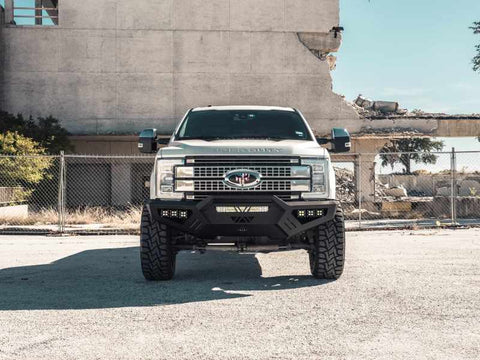 Road Armor 17-20 Ford F-250 SPARTAN Front Bumper Bolt-On Pre-Runner Guard - Tex Blk - 6172XFPRB