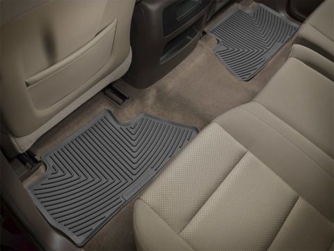 WeatherTech 14+ Chevrolet Silverado Rear Rubber Mats - Black - W311