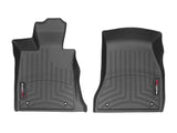 WeatherTech 2016+ BMW 7-Series Front FloorLiner - Black (No Rear Executive Lounge Seating Package) - 449391