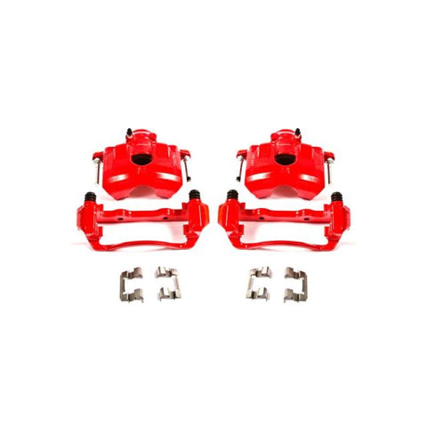 Power Stop 08-11 Ford Focus Front Red Calipers w/Brackets - Pair - S5068