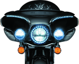 Kuryakyn ECE Compliant LED 3-1/4 Flat Style Turn Signal Insert Amber Lens - 5470