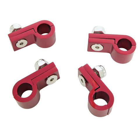 Russell Line Clamp For -6 Tubing Black Anodize (4 Pack) - 654253