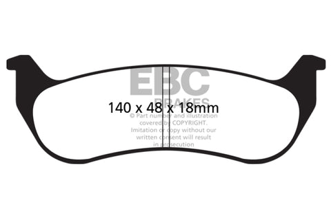 EBC 05-07 Chrysler Pacifica 3.5 Yellowstuff Rear Brake Pads - DP41668R
