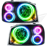 Oracle Nissan Frontier 01-04 Halo Kit - Triple - ColorSHIFT w/o Controller - 3564-334