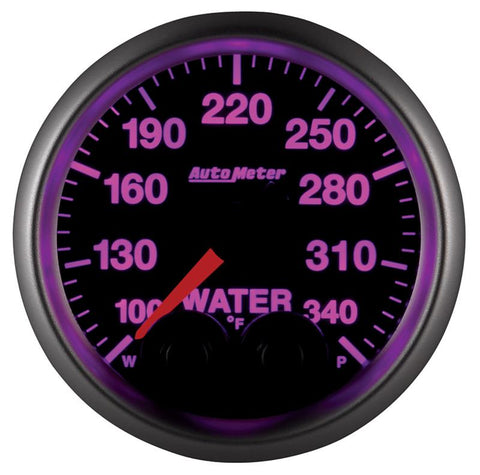 Autometer Elite 52mm 100-340 Deg F Water Temperature Peak and Warn Gauge w/ Electronic Control - 5655