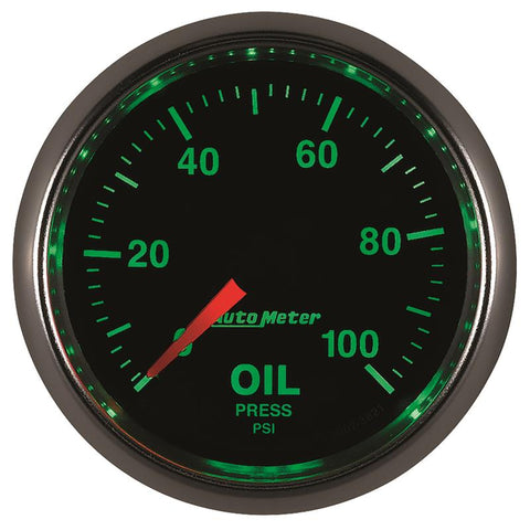 Autometer GS 52mm 0-100 PSI Mechanical Oil Pressure Gauge - 3821