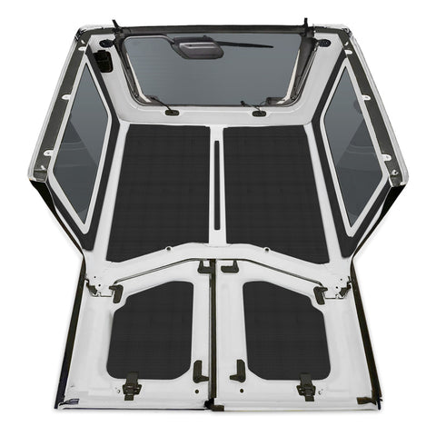 DEI 18-23 Jeep Wrangler JL 2-Door Boom Mat Complete Headliner Kit - 7 Piece - Black - 50280