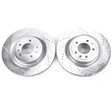 Power Stop 2017 Land Rover Discovery Rear Evolution Drilled & Slotted Rotors - Pair - EBR1496XPR