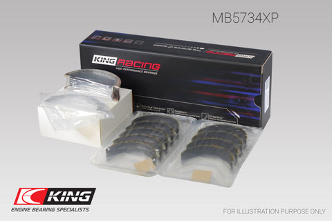 King Ford Mustang 302 Coyote (Size .25) Performance Main Bearing Set - MB5734XP0.25