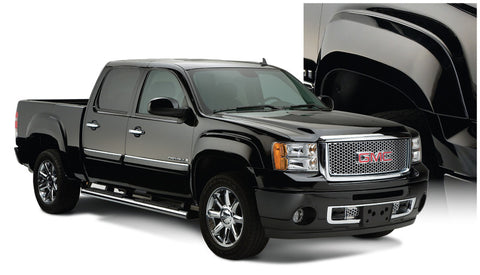 Bushwacker 07-14 GMC Sierra 2500 HD Fleetside OE Style Flares 4pc 78.0/78.7/97.6in Bed - Black - 40926-02