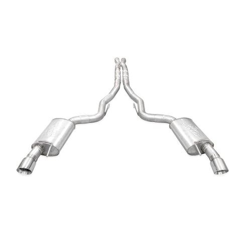 Stainless Works 2024 Mustang GT Catback Dual Tips Legend Sound X-Pipe Performance Connect Exhaust - M24CBXPCL